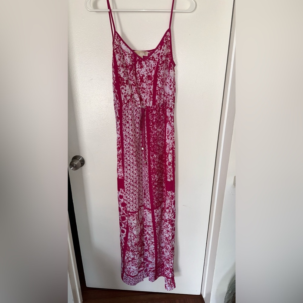 Michael Kors maxi hot pink dress. size XS